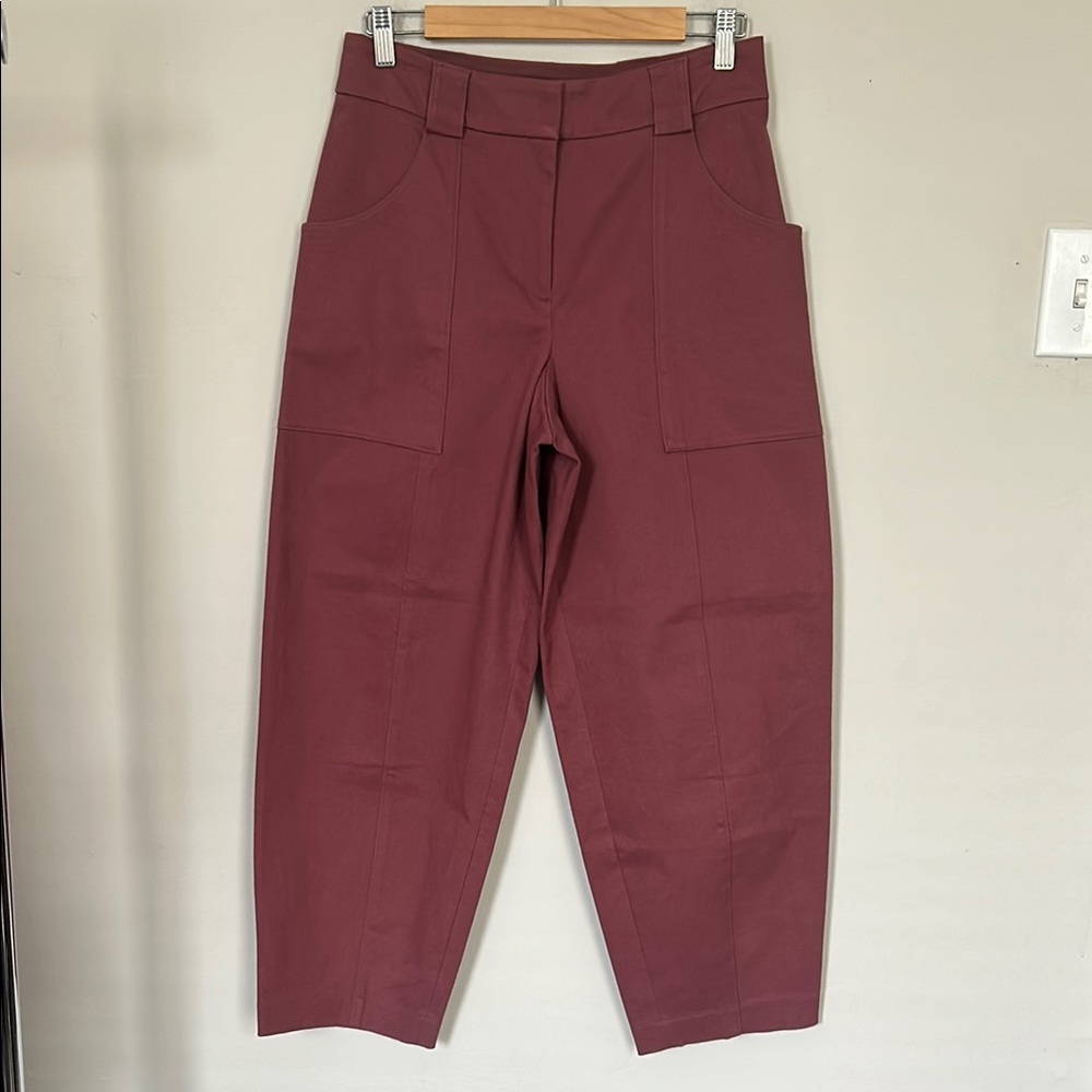 Express Super High Waisted Crop Utility Trouser